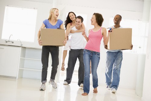 Watford van transporting furniture and boxes for a home move