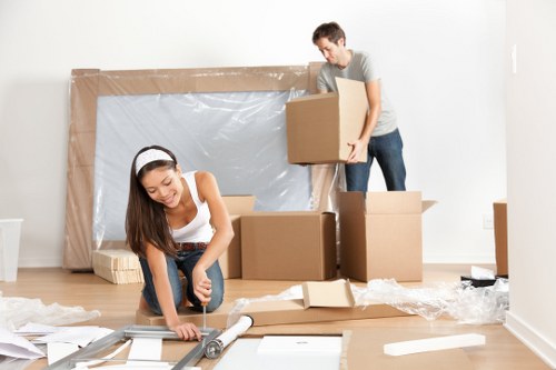 Professional furniture removals van in Watford