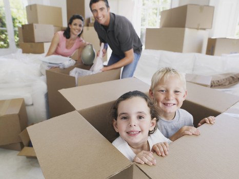House movers assisting a family home move in Watford