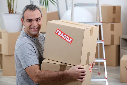 Moving truck ready for a home relocation in Watford