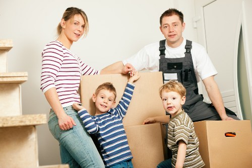 Organised moving boxes and packing supplies for a Watford relocation