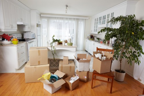A student move in Watford with a van loaded for relocation