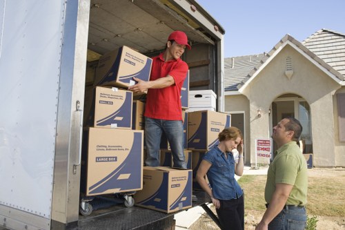 Professional movers handling office relocation in Watford