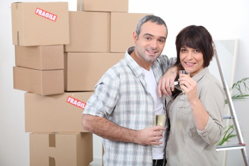 Waste disposal and removal items prepared for licensed handling